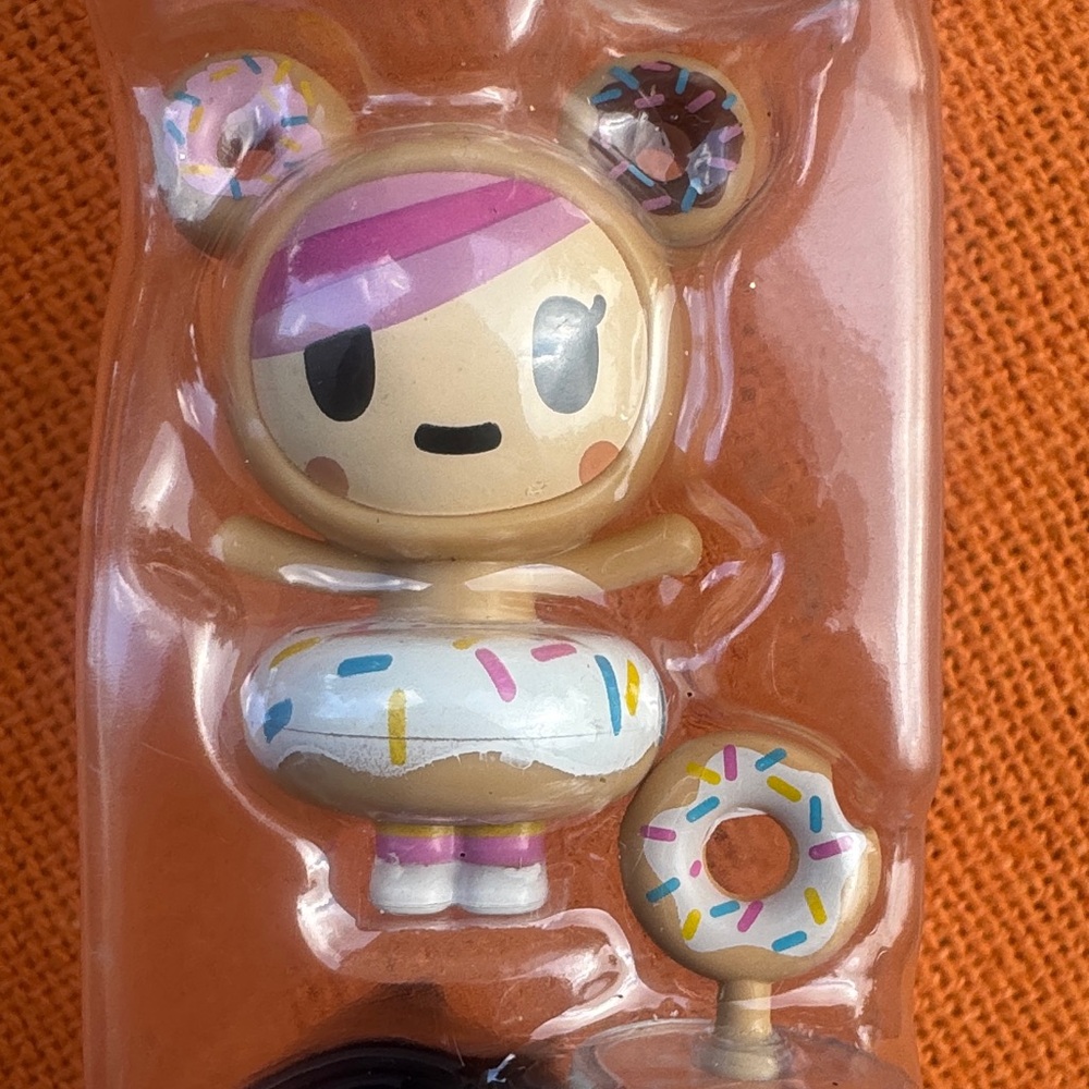 tokidoki Donut Bear Figure - Pink, Cream & White